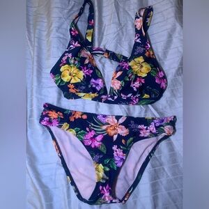 Navy floral bikini - Kona Sol